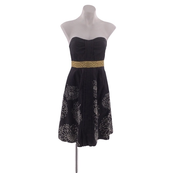 Anthropologie Dresses & Skirts - Anthropologie Floreat Floral Embroidered Strapless Dress